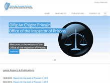 Tablet Screenshot of inspectorofprisons.gov.ie